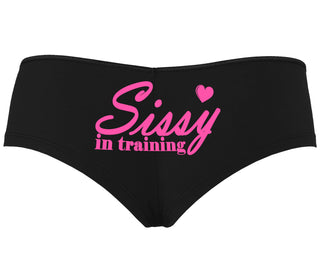 Sissy In Training - Black Boyshort
