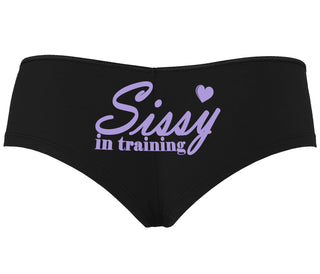 Sissy In Training - Black Boyshort
