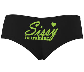 Sissy In Training - Black Boyshort
