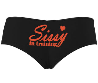 Sissy In Training - Black Boyshort