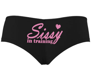 Sissy In Training - Black Boyshort