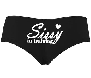Sissy In Training - Black Boyshort
