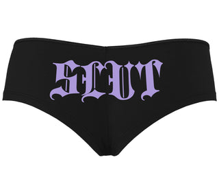 Slut - Goth Look - Black Boyshort