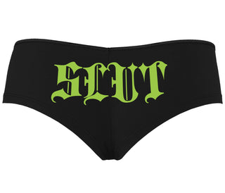 Slut - Goth Look - Black Boyshort