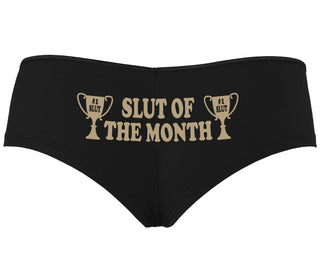 Slut Of The Month - Black Boyshort