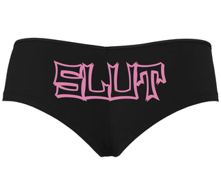 Slut - Black Boyshort