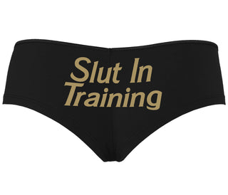 Slut In Training - Black Boyshort
