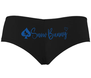 Snow Bunny - Queen of Spades - Black Boyshort