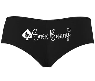 Snow Bunny - Queen of Spades - Black Boyshort