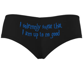 I Solemnly Swear I Am Up To No Good - Black Boyshort