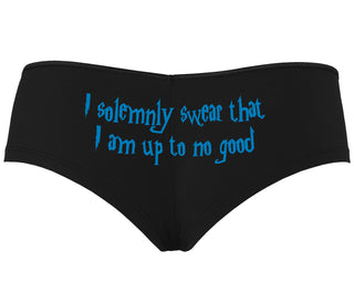 I Solemnly Swear I Am Up To No Good - Black Boyshort