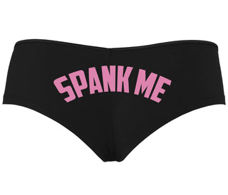 Spank Me - Bold Design - Black Boyshort