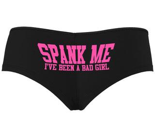 Spank Me I've Been A Bad Girl - Black Boyshort