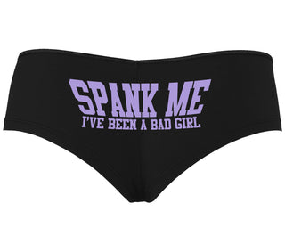 Spank Me I've Been A Bad Girl - Black Boyshort