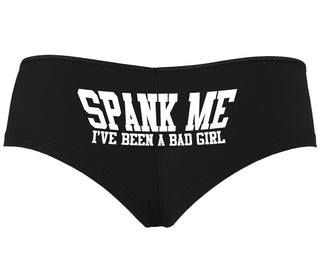 Spank Me I've Been A Bad Girl - Black Boyshort
