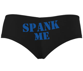 Spank Me. Stencil Design - Black Boyshort