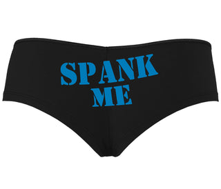 Spank Me. Stencil Design - Black Boyshort