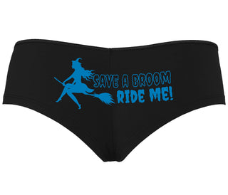 Save A Broom - Ride Me - Witch - Black Boyshort