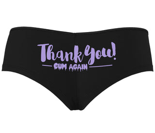 Thank You Cum Again - Black Boyshort