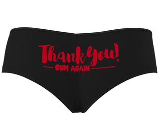Thank You Cum Again - Black Boyshort