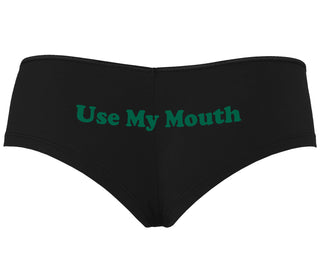Use My Mouth - Black Boyshort