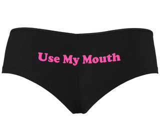 Use My Mouth - Black Boyshort