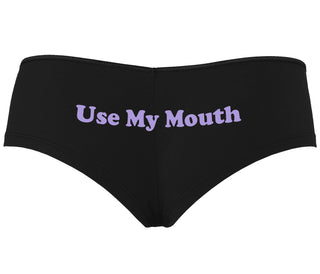 Use My Mouth - Black Boyshort
