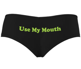 Use My Mouth - Black Boyshort
