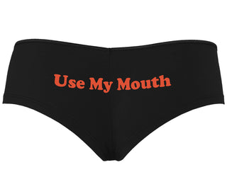 Use My Mouth - Black Boyshort