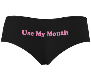 Use My Mouth - Black Boyshort