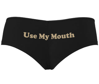 Use My Mouth - Black Boyshort