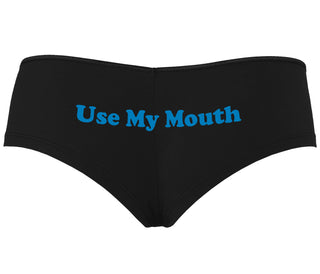 Use My Mouth - Black Boyshort