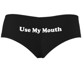 Use My Mouth - Black Boyshort