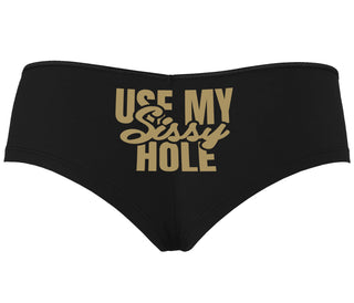 Use My Sissy Hole - Black Boyshort