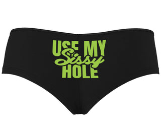 Use My Sissy Hole - Black Boyshort