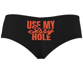 Use My Sissy Hole - Black Boyshort