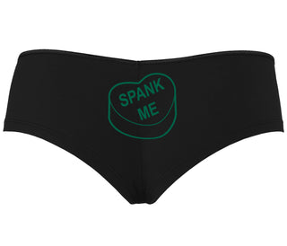 Valentines Day Candy - Spank Me - Black Boyshort