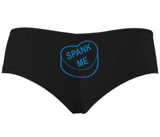 Valentines Day Candy - Spank Me - Black Boyshort