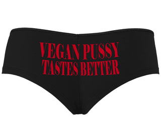Vegan Pussy Tastes Better - Black Boyshort