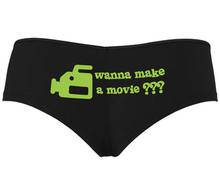 Wanna Make A Movie - Black Boyshort