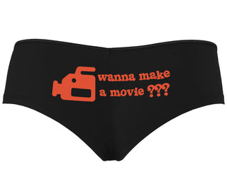 Wanna Make A Movie - Black Boyshort