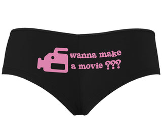 Wanna Make A Movie - Black Boyshort
