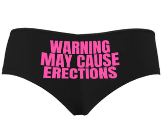 Warning May Cause Erections - Black Boyshort