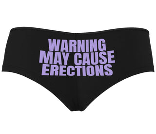 Warning May Cause Erections - Black Boyshort