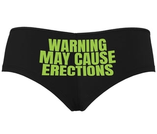 Warning May Cause Erections - Black Boyshort