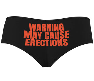 Warning May Cause Erections - Black Boyshort