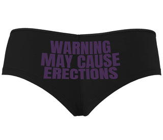 Warning May Cause Erections - Black Boyshort