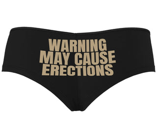 Warning May Cause Erections - Black Boyshort