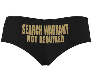 Search Warrant Not Required - Black Boyshort