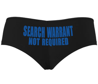 Search Warrant Not Required - Black Boyshort